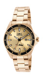 Invicta Men's 15186 Pro Diver Quartz 3 Hand Gold Dial Watch