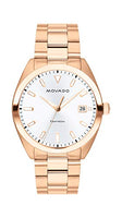 Movado Men's Heritage Rose Gold Watch with a Printed Index Dial, Pink/Gold/White (Model 3650058)