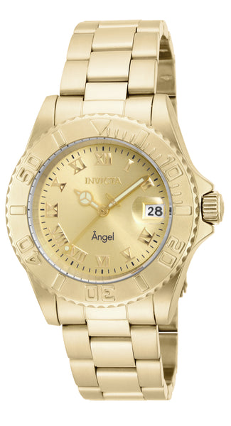 Invicta Women's 16849 Angel Quartz 3 Hand Champagne Dial Watch