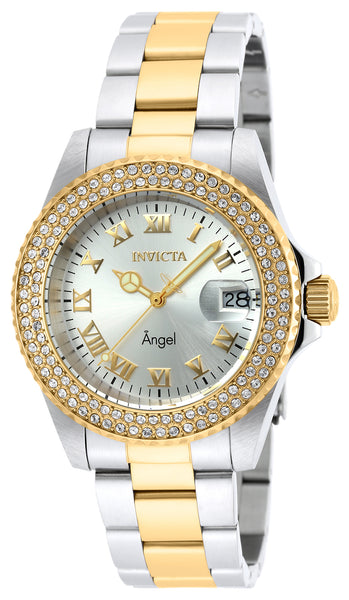Invicta Women's 20214 Angel Quartz 3 Hand Silver Dial Watch