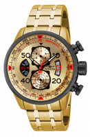 Invicta Men's 17205 Aviator Quartz Chronograph Gold Dial Watch