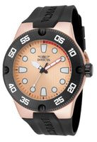 Invicta Men's 18025 Pro Diver Quartz 3 Hand Rose Gold Dial Watch
