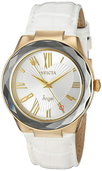 Invicta Women's 22540 Angel Quartz 3 Hand Silver Dial Watch