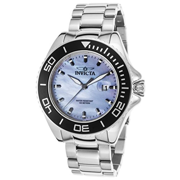 Invicta Men's 23067 Pro Diver Quartz 3 Hand Platinum Dial Watch