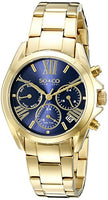 SO&CO New York Women's 5064.2 Madison Quartz Date Dual Time Multifunction Gold Tone Watch