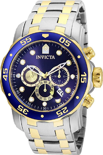 Invicta Men's 24849 Pro Diver Quartz Chronograph Blue Dial Watch