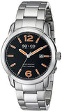 SO&CO New York Men's 5011B.1 SoHo Quartz Date Stainless Steel Link Bracelet Watch