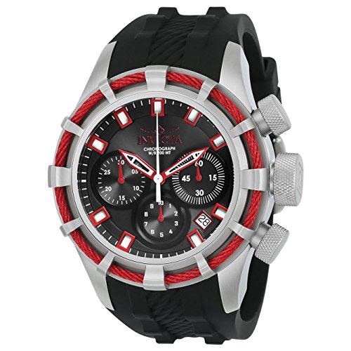 Invicta Men's 22151 Bolt Quartz Chronograph Black Red Dial Watch