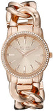 SO&CO New York Women's 5071.4 SoHo Quartz Crystal Accent 16K Rose-Tone Chain Link Bracelet Watch