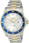 Invicta Men's 22061 Pro Diver Quartz 3 Hand Silver Dial Watch