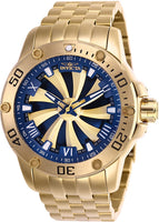 Invicta Men's 25851 Speedway Automatic 3 Hand Gold, Blue Dial Watch