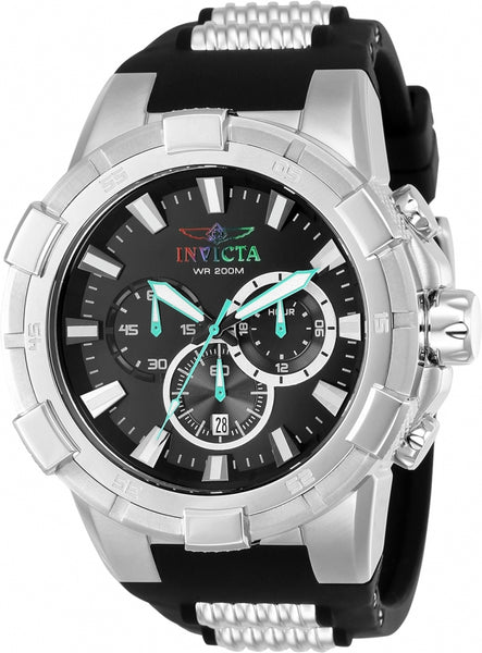 Invicta Men's 23692 Aviator Quartz Multifunction Black Dial Watch