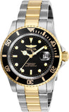 Invicta Men's 26973 Pro Diver Quartz 3 Hand Black Dial Watch