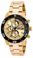 Invicta Men's 17754 Specialty Quartz Chronograph Gold Dial Watch