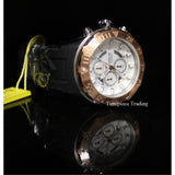 Invicta Men's 14081 Pro Diver Chronograph Silver Textured Dial Black Silicone...