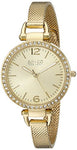 SO&CO New York Women's 5061M.3 SoHo Quartz Crystal Accent 23K Gold-Tone Mesh Bracelet Watch