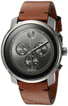 Movado Men's Swiss Quartz Stainless Steel and Brown Leather Casual Watch (Model: 3600367)
