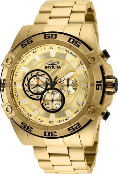 Invicta Men's 25535 Speedway Quartz Chronograph Gold Dial Watch