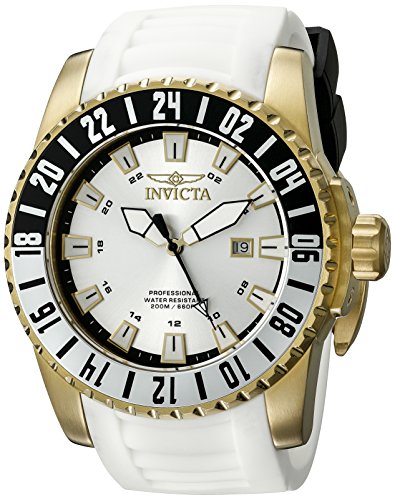 Invicta Men's 19683 Pro Diver Analog Display Swiss Quartz White Watch