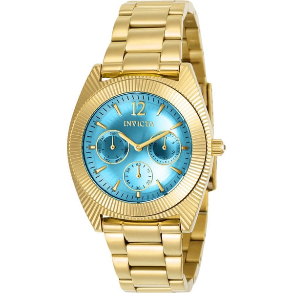 Invicta Women's 23753 Angel Quartz Chronograph Light Blue Dial Watch