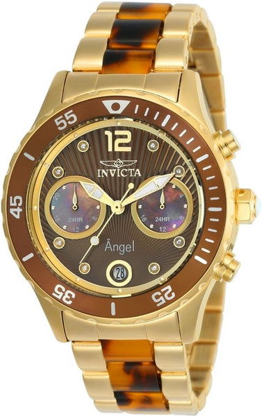 Invicta Women's 24706 Angel Quartz Multifunction Brown Dial Watch