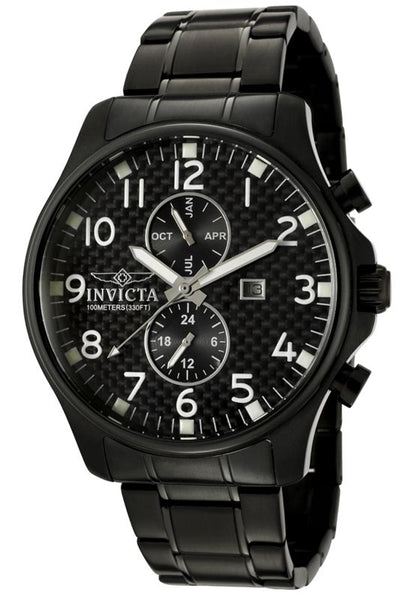 Invicta Men's 0383 Specialty Quartz Chronograph Black Dial Watch