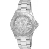 Invicta Women's 22706 Angel Quartz 3 Hand Silver Dial Watch