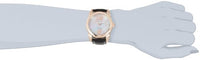 Invicta Women's 0776 Angel Diamond Accented Platinum Mother-Of-Pearl Dial Bla...