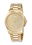Gucci Swiss Quartz and Alloy Dress Gold-Toned Men's Watch(Model: YA126461)