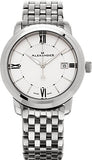 Alexander Heroic Macedon Wrist Watch For Women - Silver White Dial Date Analog Swiss Watch - Stainless Steel Bracelet Watch - Womens Designer Watch A111B-04