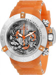 Invicta Men's 24356 Subaqua Quartz Multifunction Black, Orange Dial Watch