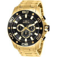 Invicta Men's 26076 Pro Diver Quartz Chronograph Black Dial Watch