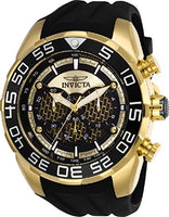 Invicta Men's 26301 Speedway Quartz Multifunction Gold, Black Dial Watch