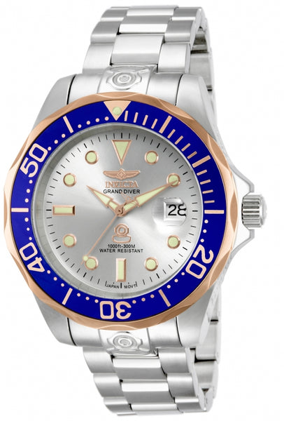 Invicta Men's 13788 Pro Diver Automatic 3 Hand Silver Dial Watch
