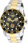 Invicta Men's 19838 Pro Diver Quartz 4 Hand Black Dial Watch