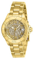 Invicta Women's 26293 Angel Quartz 3 Hand Gold Dial Watch