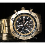 Invicta Men's 11278 Specialty Chronograph Black Textured Dial Rose Gold Stain...