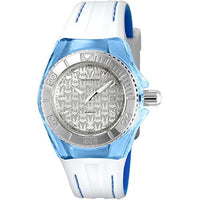 Technomarine TM-115158 Women's Monogram White Silicone Ss Blue Silicone Watch