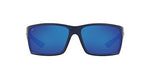Costa Del Mar Men's Reefton Polarized Rectangular Sunglasses, Matte Dark Blue/Blue Mirrored Polarized-580P, 64 mm