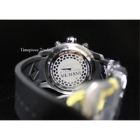 Invicta Men's 14081 Pro Diver Chronograph Silver Textured Dial Black Silicone...