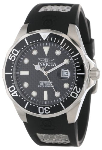 Invicta Men's 12558 Pro Diver Quartz 3 Hand Black Dial Watch