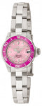 Invicta Women's 11437 Pro Diver Quartz 3 Hand Pink Dial Watch