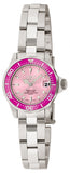 Invicta Women's 11437 Pro Diver Quartz 3 Hand Pink Dial Watch
