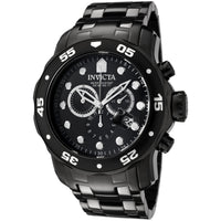 Invicta Men's 0076 Pro Diver Quartz Chronograph Black Dial Watch