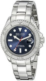 SO&CO New York Men's 5053.2 Yacht Club Quartz Date Luminous Stainless Steel Link Bracelet Watch