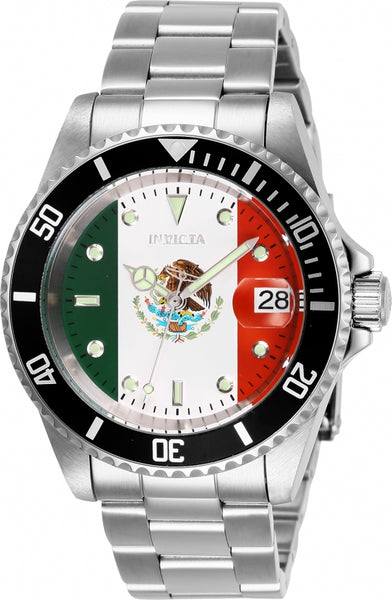 Invicta Men's 28702 Pro Diver Automatic 3 Hand Red, White, Green Dial Watch