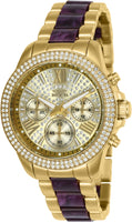 Invicta Women's 20316 Angel Quartz 3 Hand Gold Dial Watch