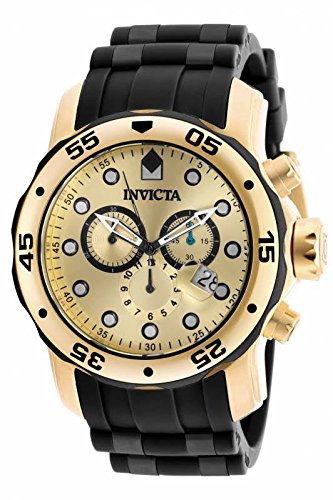 Invicta Men's 18040 Pro Diver Quartz Chronograph Gold Dial Watch