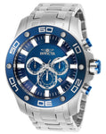 Invicta Men's 26075 Pro Diver Quartz Chronograph Blue Dial Watch