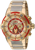 Invicta Men's 25781 Marvel Quartz Chronograph Gold, Red Dial Watch